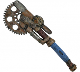 Steampunk Circular Saw with Blue Foam Handle 55x18x5 cm