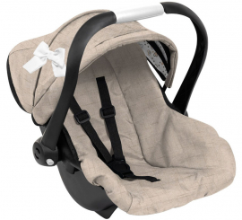 Silla de Coche para Muñecas beige