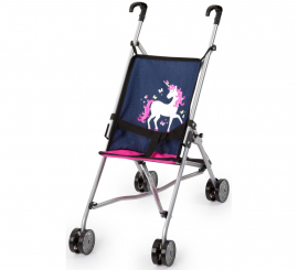 Sillita Paraguas azul de Unicornio para Muñecas