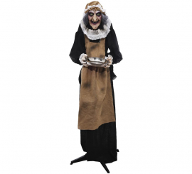 Empregada Esqueleto Animada 158 cm