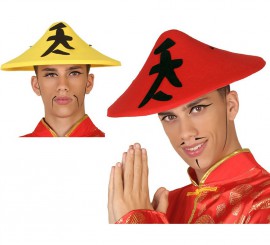 Sombrero chino natural adulto: Accesorios,y disfraces originales baratos -  Vegaoo