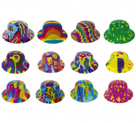 Decorated plastic bowler hat