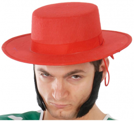 Red felt Cordoban hat for Parties