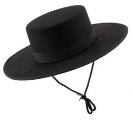 Sombrero Cordobés negro de Fieltro