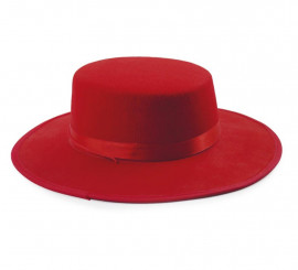 Children's red Cordovan hat