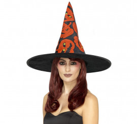 Pumpkin Tall Witch Hat