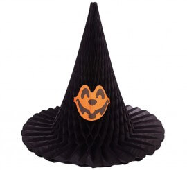 Sombrero de Bruja con calabaza 48 cm