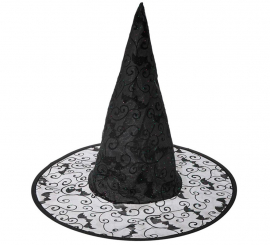 Sombrero de Bruja con Murciélagos