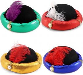 Black Page Hat for Adults in assorted colours