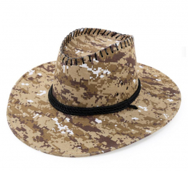 Adult Block Camouflage Cowboy Hat