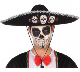 Mexican Hat of the Day of the Dead 58Cm