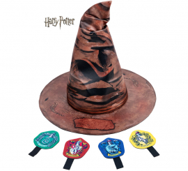 Choixpeau magique Harry Potter avec badges