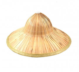  Sombrero chino Coolie asiático, 2 unidades, paja