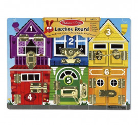 Tablero de Pestillos Melissa and Doug de Madera