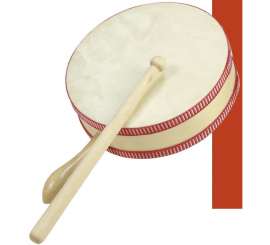 Tambour avec poignée, 15,25 cm