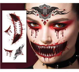 Vampire Face Tattoo