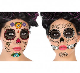 Day of the Dead Tattoos in 2 verschiedenen Modellen