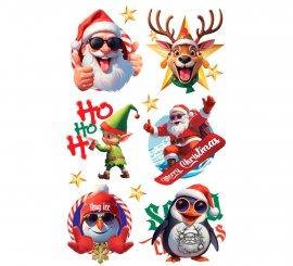Christmas tattoos assorted models