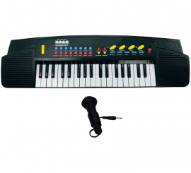 Teclado Electrónico de 37 Teclas con Micrófono USB y Función Profesor