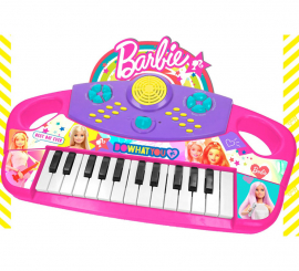 Teclado Musical Electrónico Barbie de 24 Teclas