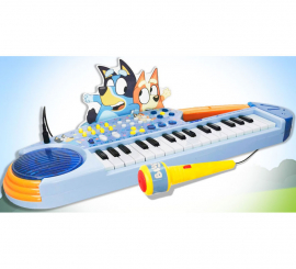 Teclado Musical Electrónico de 32 Teclas con Micrófono Bluey