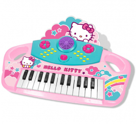 Teclado Musical Electrónico Hello Kitty con 25 Teclas