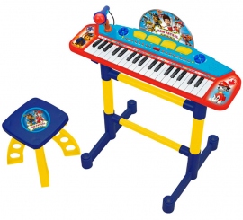 Teclado Musical Paw Patrol con Pie y Banqueta