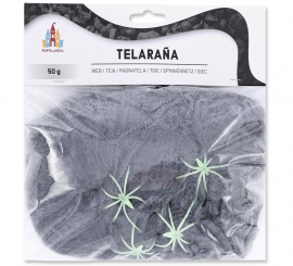 50g de teia de aranha cinza.