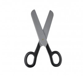 Heavy duty scissors with black handle 15.5x38.8 cm