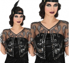 Top Charleston Transparente con Lentejuelas para mujer