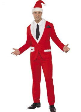 Traje de Papa Noel de Hombre para Navidad