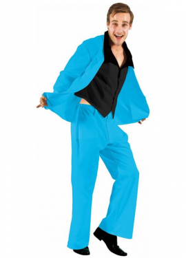 Divertente costume blu per uomo