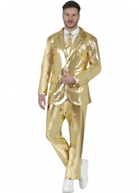 Traje Divertido dorado para hombre