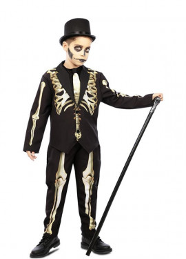 Funny Aged Effect Skeleton Costume for Boys