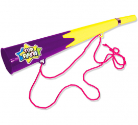 Trompa lila y amarillo