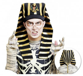 Men's Deluxe Black and Gold Pharaoh Turban