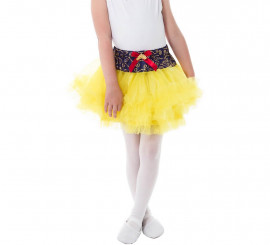 Tutu amarelo para menina