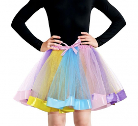 30cm pastel coloured tutu with bow for children