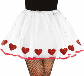 Tutú de Corazones de 40 cm para mujer