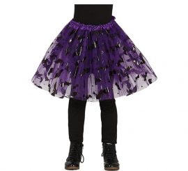 Lilac Decorated Tutu with 30 cm Bats