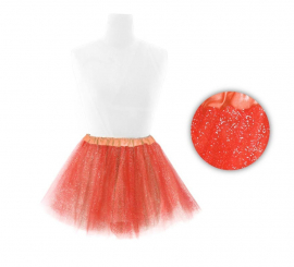 40 cm großes rotes Glitzer-Tutu