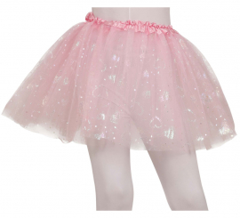 Pink tutu with hearts, 30 cm, children's