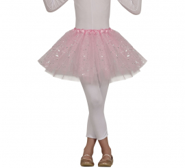 Pink tutu with 30 cm Stars for children