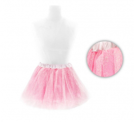 30 cm großes rosa Glitzer-Tutu