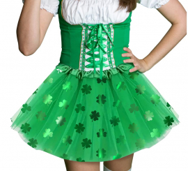 Tutú San Patrick de 40 cm para mujer