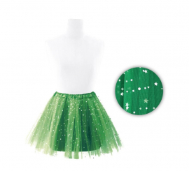 Dark green tutu stars 30 cm