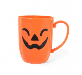 Vaso de Calabaza feliz con asa de 8,5X12,5X10,5 cm