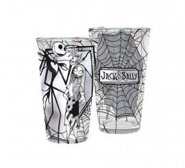 Jack & Sally Nightmare Before Christmas Glass 400 ml