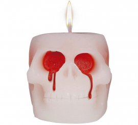 6 cm Blood Skull Candle