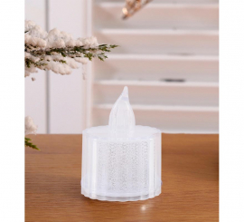 Vela de chá Fato branca de 5 cm Vela de chá Fato branca de 5 cm